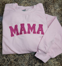 Load image into Gallery viewer, MAMA Glitter HOODED Sweatshirt