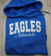 Load image into Gallery viewer, Auburndale Eagles Glitter YOUTH HOODED Sweatshirt