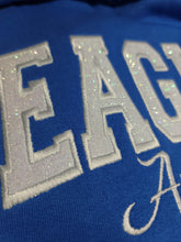 Load image into Gallery viewer, Auburndale Eagles Glitter YOUTH HOODED Sweatshirt