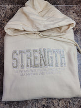 Load image into Gallery viewer, Strength Glitter HOODED Sweatshirt