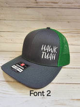 Load image into Gallery viewer, Hawk Tuah Embroidered Trucker Hat
