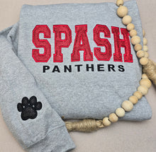 Load image into Gallery viewer, SPASH Panthers CREWNECK Glitter Embroidered Sweatshirt