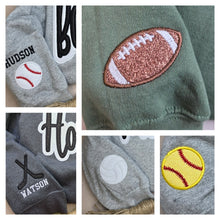 Load image into Gallery viewer, Colby Hornets HOODED Embroidered Glitter Sweatshirt