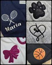 Load image into Gallery viewer, Colby Hornets CREWNECK Glitter Embroidered Sweatshirt