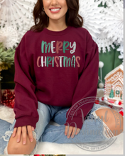 Load image into Gallery viewer, Merry Christmas Faux Embroidery