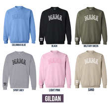 Load image into Gallery viewer, MAMA CREWNECK Embroidered Sweatshirt * Customize*