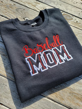 Load image into Gallery viewer, Baseball Mom HOODED Embroidered Sweatshirt *Personalize