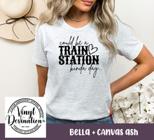Load image into Gallery viewer, COULD BE A TRAIN STATION KINDA DAY TEE
