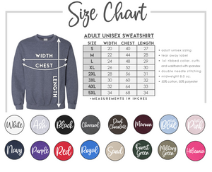 Senior Glitter CREWNECK Sweatshirt