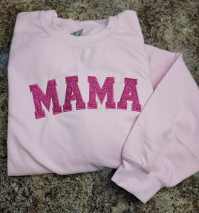 MAMA Glitter HOODED Sweatshirt