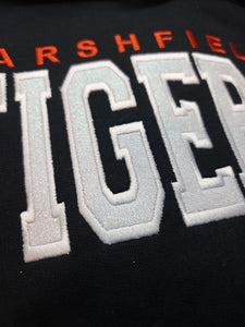 Marshfield Tigers Glitter HOODED Sweatshirt