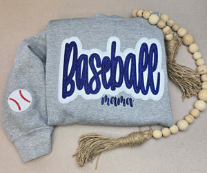 Baseball Glitter CREWNECK Sweatshirt