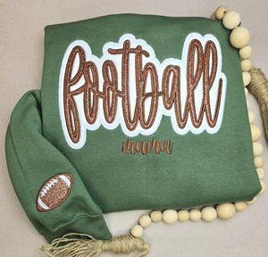 Football Glitter CREWNECK Sweatshirt