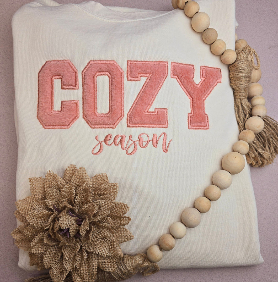 Cozy Season Chenille Embroidered Sweatshirt