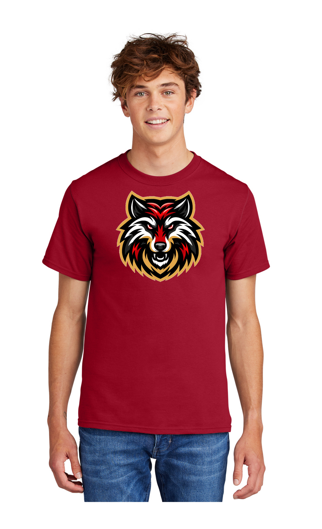 Wolves Unisex T-shirt Full Front Logo #1