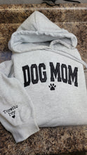 Load image into Gallery viewer, DOG MOM Glitter HOODED Sweatshirt
