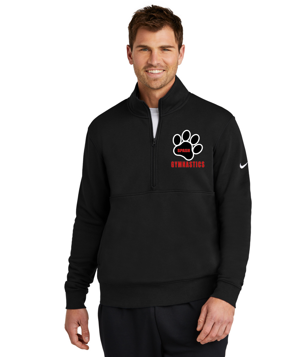 Men's Nike 1/2 Zip Fleece Pullover (Embroidered)