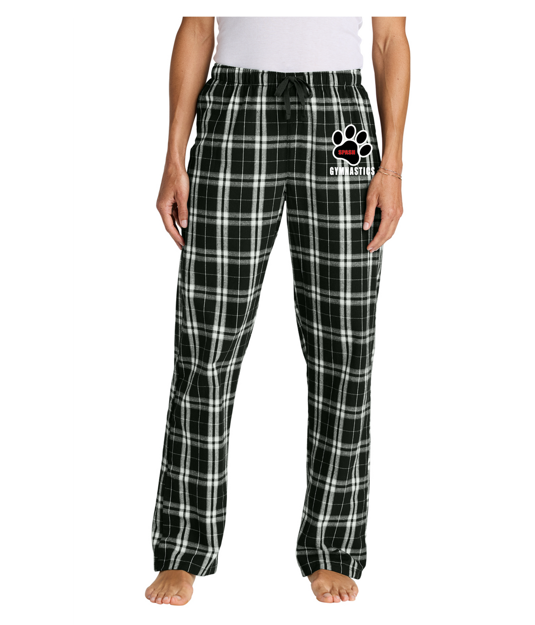 District Women's Flannel Pants (Embroidered)