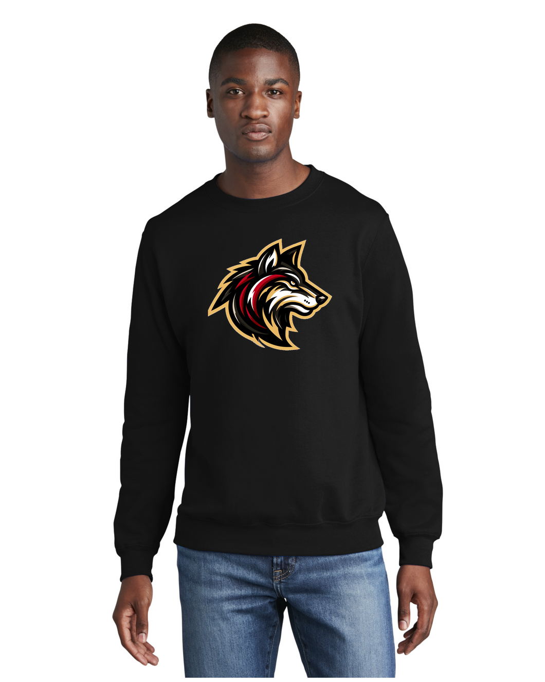 Wolves Unisex Crewneck Sweatshirt Logo #1