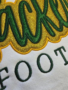 Packers Glitter CREWNECK Sweatshirt with Border