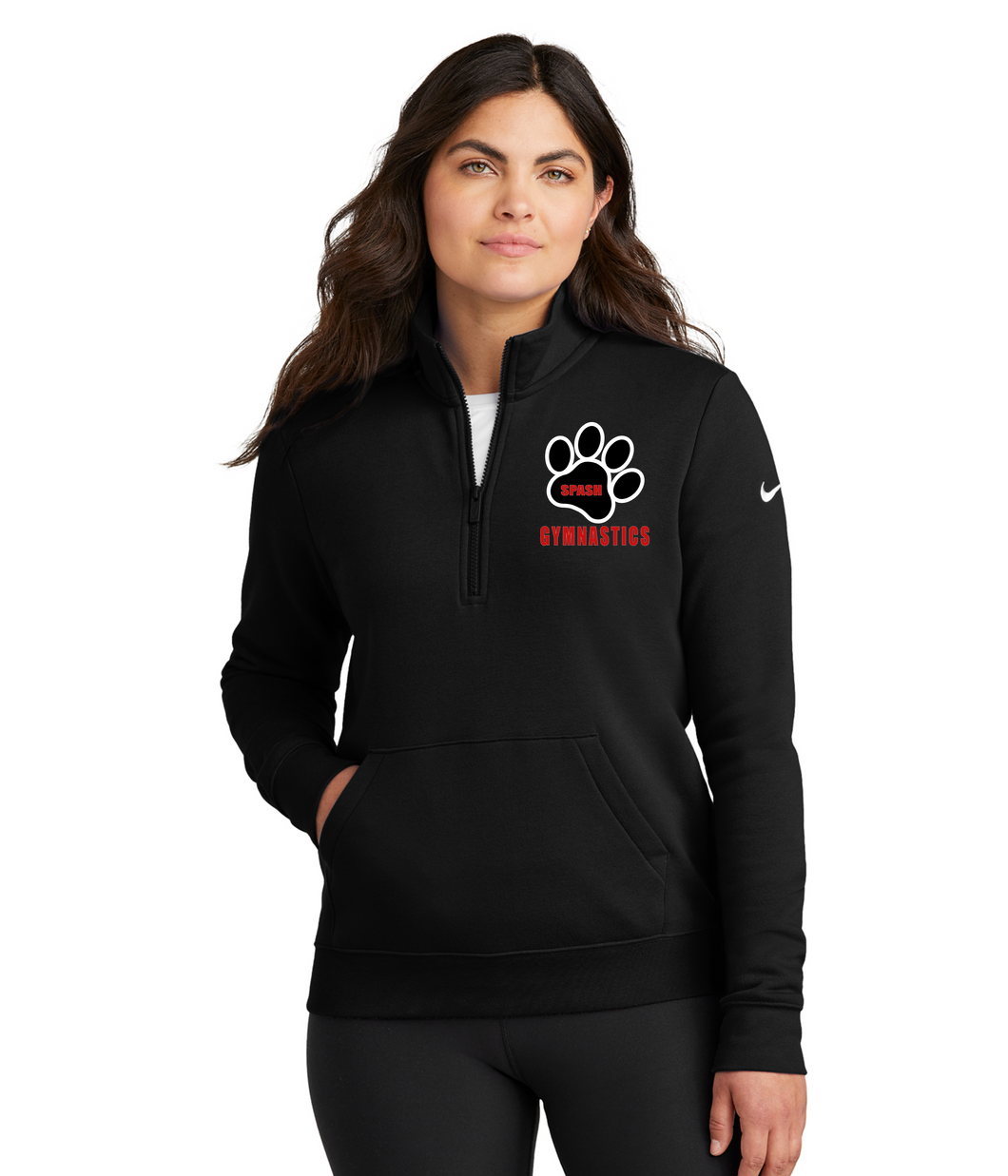 Women's Nike 1/2 Zip Fleece Pullover (Embroidered)