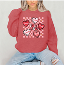 Load image into Gallery viewer, You Are Enough Valentines Heart Crewneck
