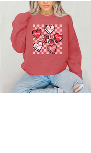 You Are Enough Valentines Heart Crewneck