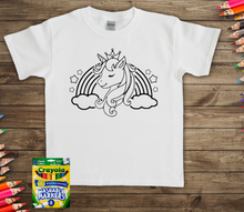 Load image into Gallery viewer, UNICORN COLORING T-SHIRT
