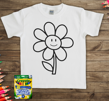 Load image into Gallery viewer, FLOWER COLORING T-SHIRT
