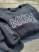 Load image into Gallery viewer, MOM Hooded Embroidered Sweatshirt * Personalize*

